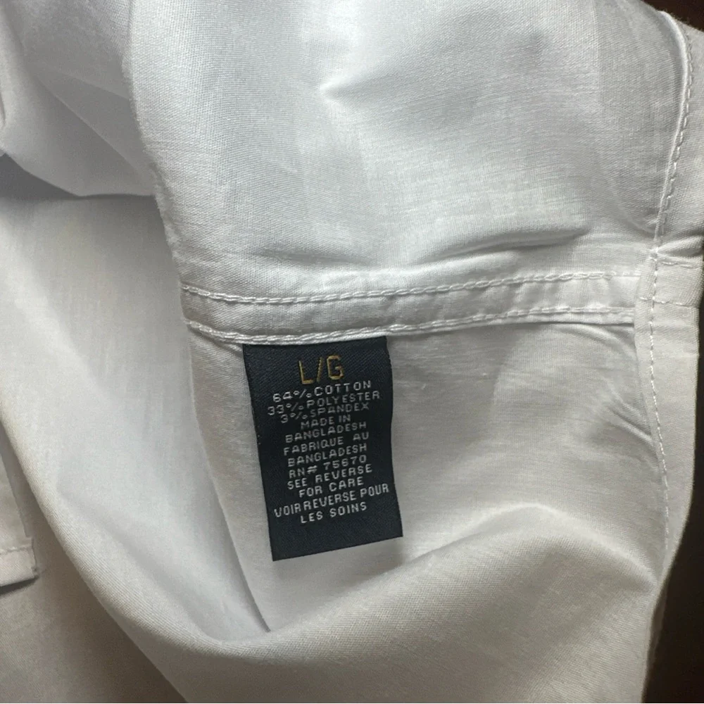 Michael‎ Brandon Men’s Button Down White Shirt Size Large Color White